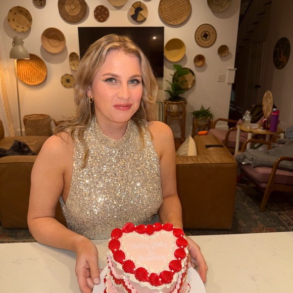 Silver Sequin Backless Dress - Picture 4 of 6